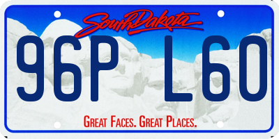 SD license plate 96PL60