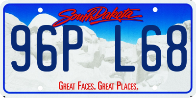SD license plate 96PL68