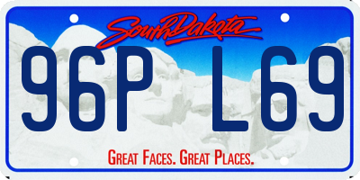 SD license plate 96PL69