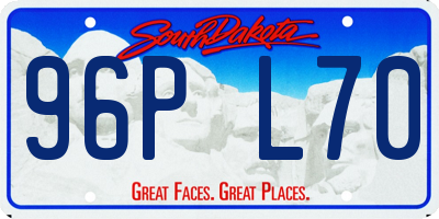 SD license plate 96PL70