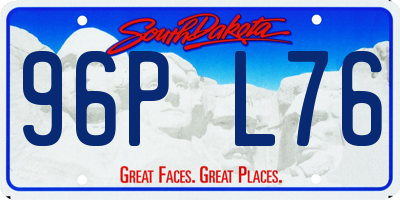 SD license plate 96PL76