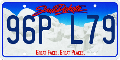 SD license plate 96PL79