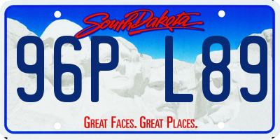 SD license plate 96PL89