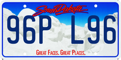 SD license plate 96PL96