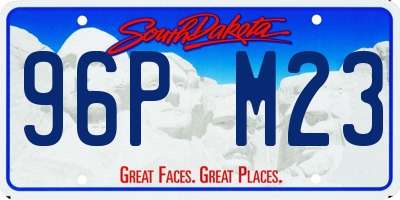 SD license plate 96PM23