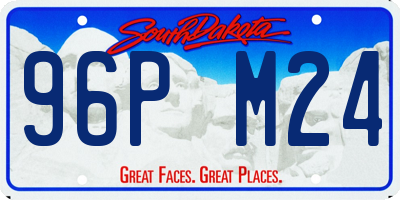 SD license plate 96PM24