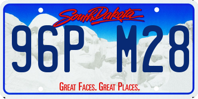 SD license plate 96PM28