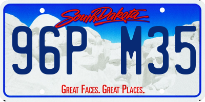 SD license plate 96PM35