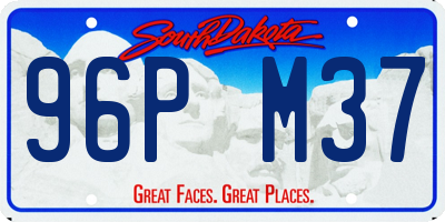 SD license plate 96PM37