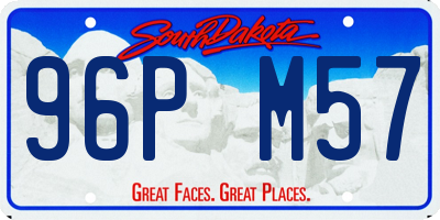 SD license plate 96PM57