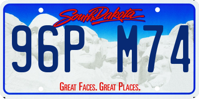 SD license plate 96PM74