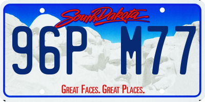 SD license plate 96PM77