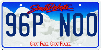 SD license plate 96PN00
