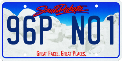 SD license plate 96PN01