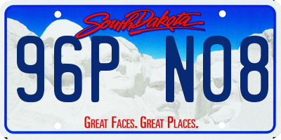 SD license plate 96PN08