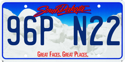 SD license plate 96PN22