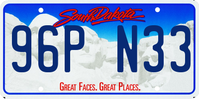 SD license plate 96PN33