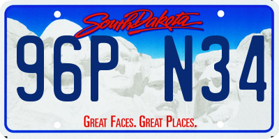 SD license plate 96PN34