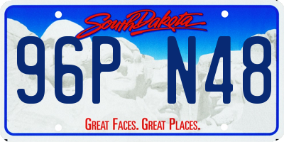 SD license plate 96PN48