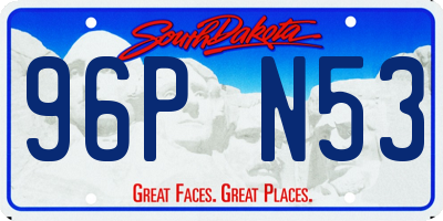 SD license plate 96PN53