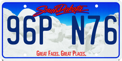 SD license plate 96PN76