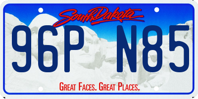 SD license plate 96PN85