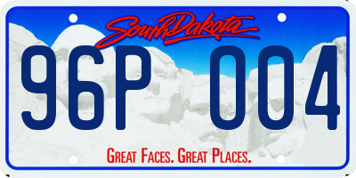 SD license plate 96PO04