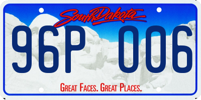 SD license plate 96PO06