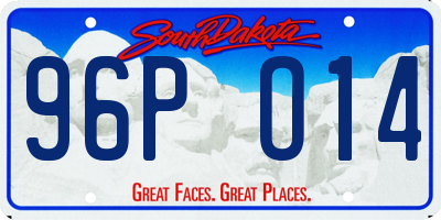 SD license plate 96PO14