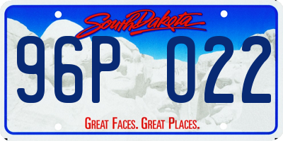 SD license plate 96PO22