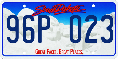 SD license plate 96PO23