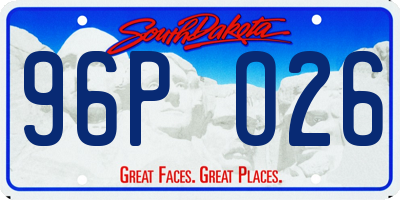 SD license plate 96PO26