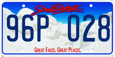 SD license plate 96PO28