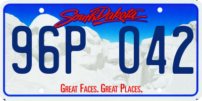 SD license plate 96PO42