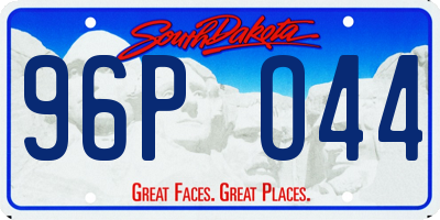 SD license plate 96PO44