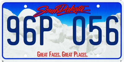 SD license plate 96PO56