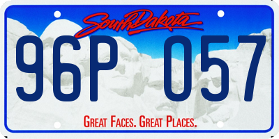 SD license plate 96PO57