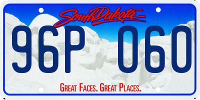 SD license plate 96PO60