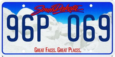 SD license plate 96PO69