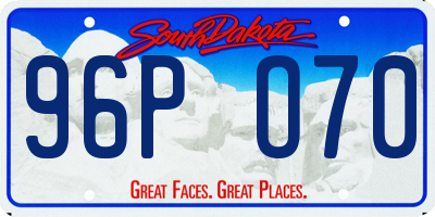 SD license plate 96PO70