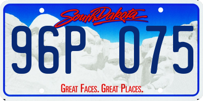 SD license plate 96PO75