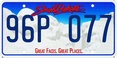 SD license plate 96PO77