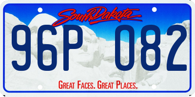 SD license plate 96PO82