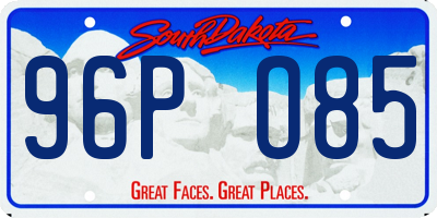 SD license plate 96PO85