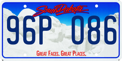 SD license plate 96PO86