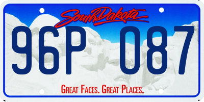 SD license plate 96PO87