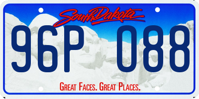 SD license plate 96PO88