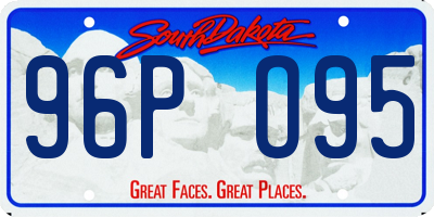SD license plate 96PO95