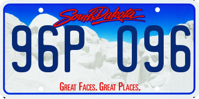SD license plate 96PO96
