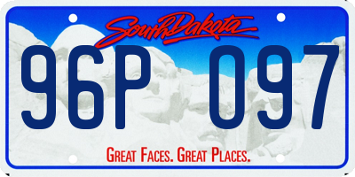 SD license plate 96PO97